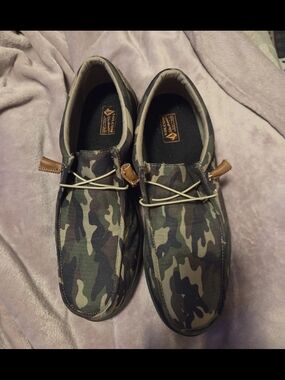 Volcom Men's Camouflage  Composite  Toe Work Shoes Hardly Worn  Size 14 Wide